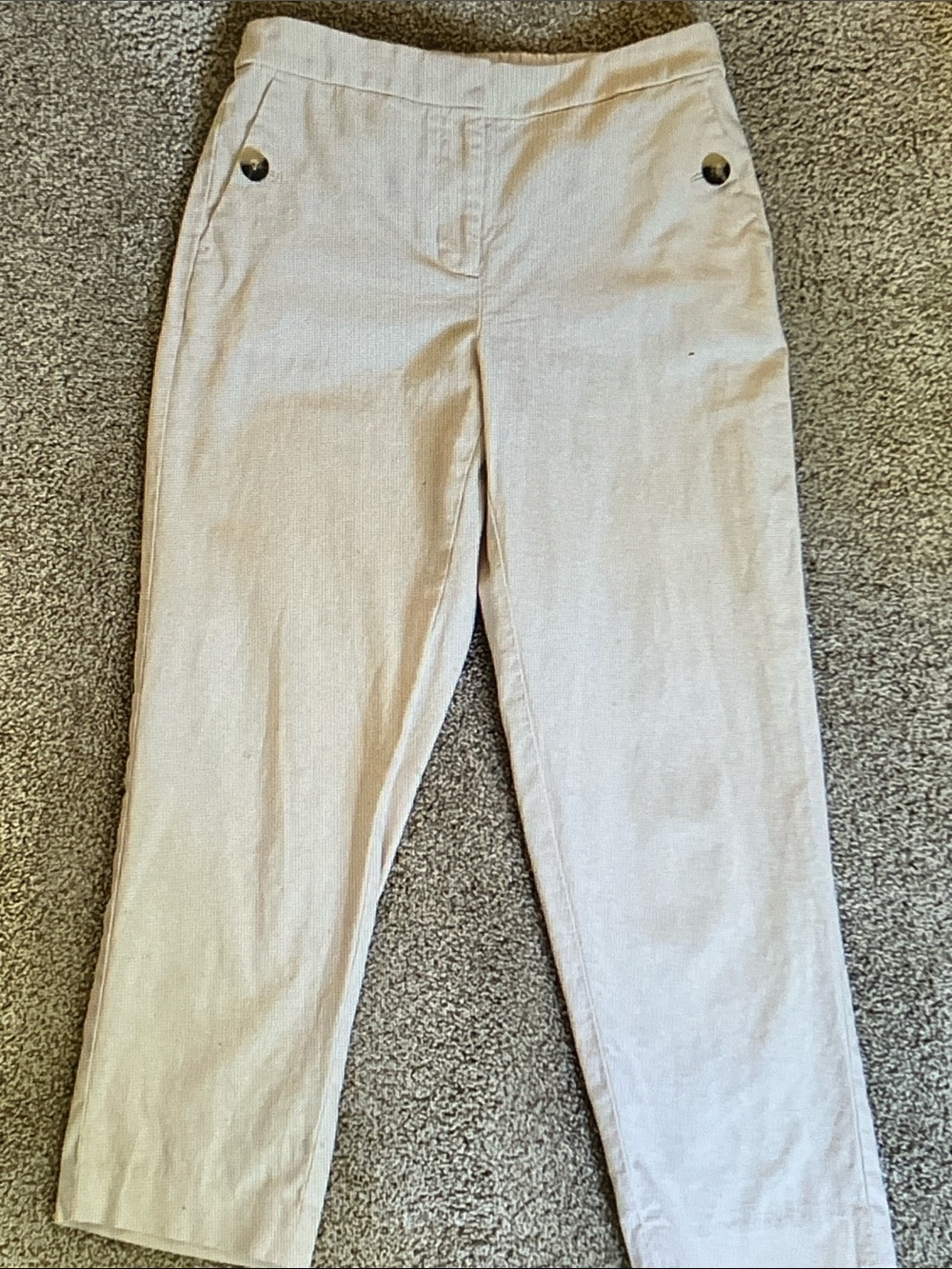 J. Crew Beige/Tan Cropped Ponte Pants